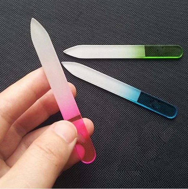 

4 Pieces/Lot Durable Nail File polijst vijl Crystal Glass Buffer Nail Art Manicure Device Pro Tool lime unghia