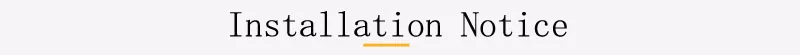 Installation Notice