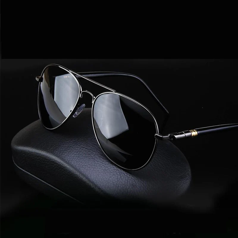 

Classic Metail Frame Quality Oversized Spring Leg Alloy Men Sunglasses Polarized Brand Design Pilot Male Sun Glasses Driving