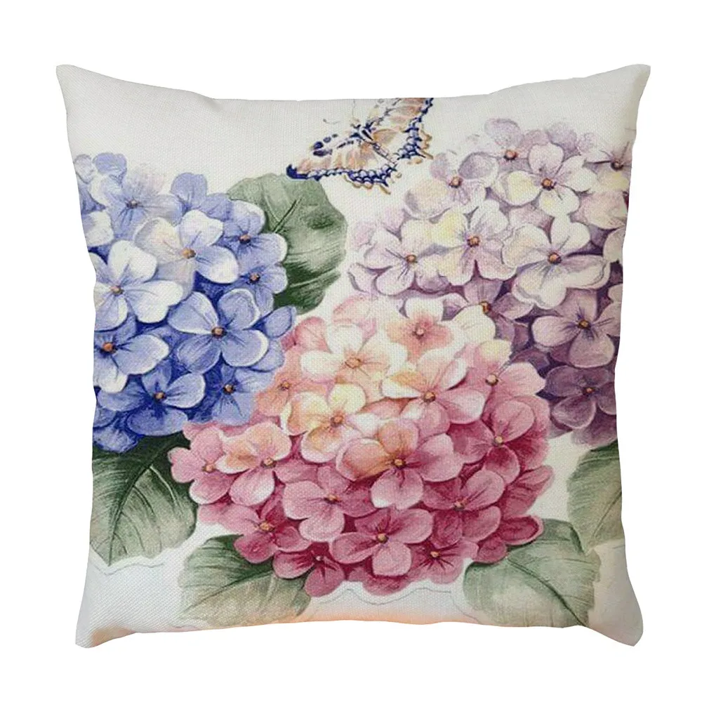 

Retro flower print Throw Pillow Case Decorative Pillows Cover For Sofa Seat Cushion Cover 45x45cm Home Decor