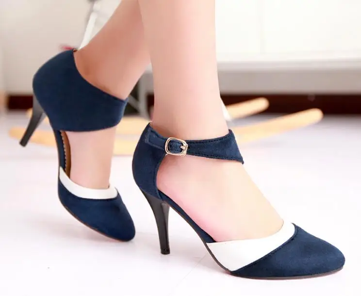 Grande Hauts Coréenne Pointu Aliexpress D'été Talons Ouxpkiz Rouge À 54jcqALR3