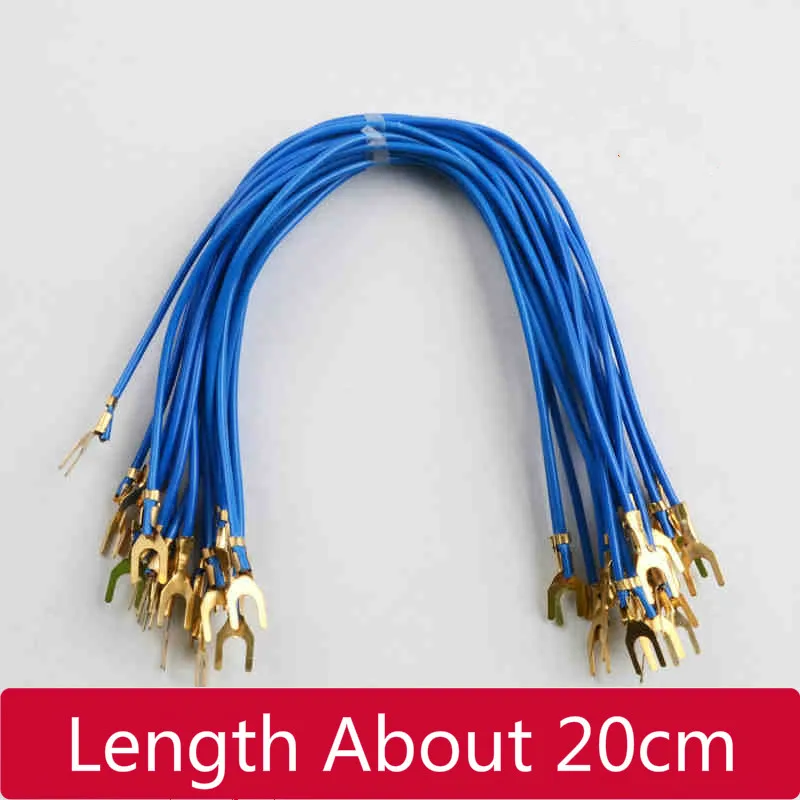 

U Plug Electrical Wire 20cm Form The Harpoon Line 4.2 Fork Type Physical Electrical Instrument Circuit Experiment Class Line