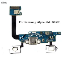 Для samsung Galaxy Alpha G850 G850F SM-G850F док-разъем порт зарядки Micro USB гибкий кабель Модуль платы запасные части