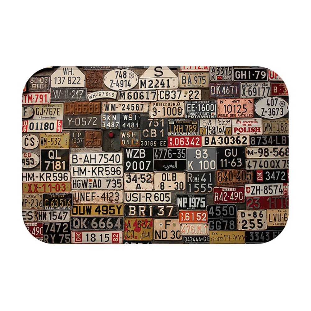Vintage Indoor Doormat Entryway Rug Absorbent Moisture Non Slip