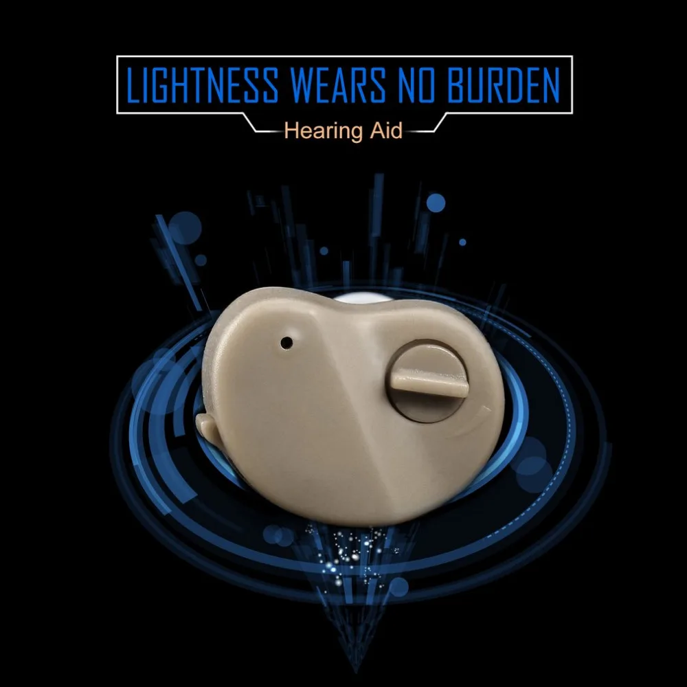 Новые маленькие наушники-вкладыши с усилителем громкости голоса Регулируемые тона мини слуховые аппараты Красота аксессуары