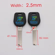 JF062 мульти слот плоский шаг пустой Болванка для ключа для мотоцикла(10 шт