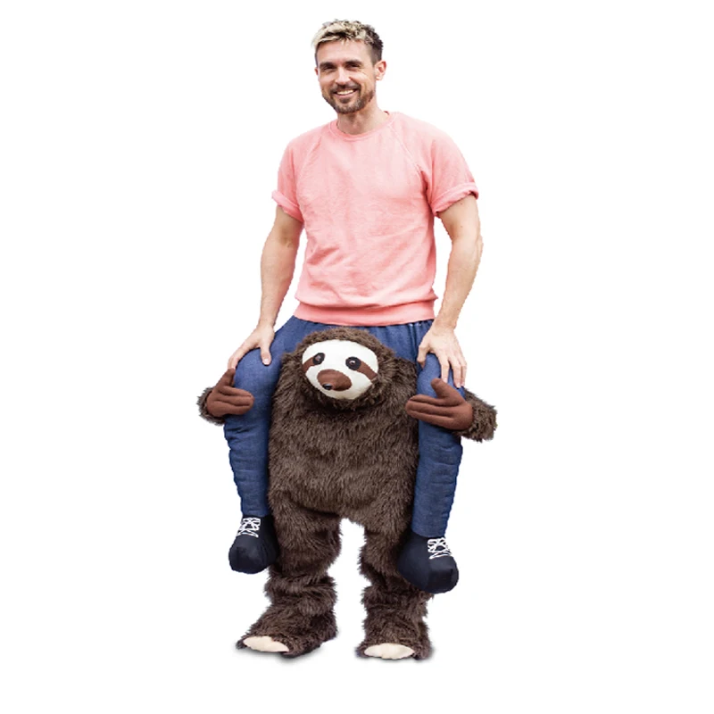 Koala Sloth Pants Cosplay Costumes Ride On Me Carry Back Clothes