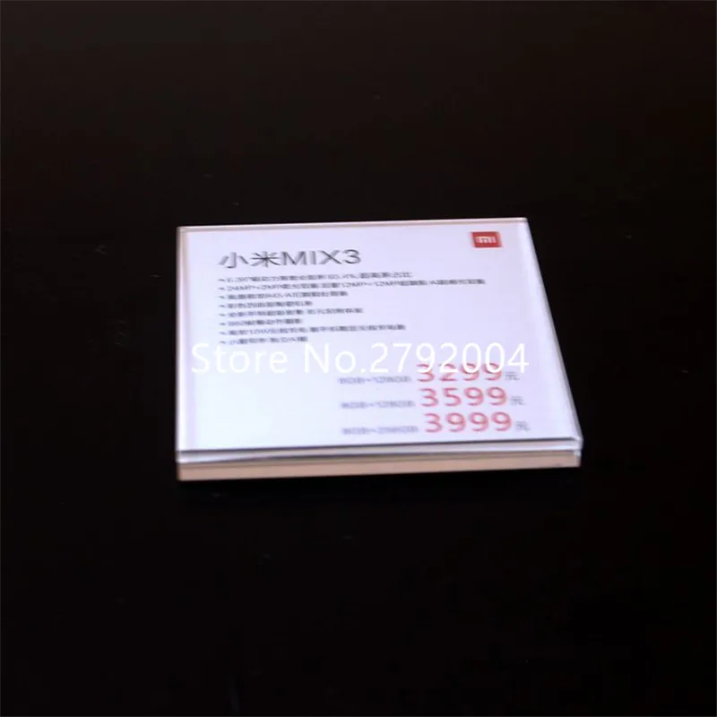 Bloco de Acrílico Montagem na Parede de Exibição Etiqueta de Papel Lote m Cristal Transparente Quadro Magnético Preço Info 10 Pçs – 10*10