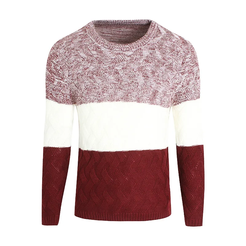 Wholesale Sweater Men's Round Neck Pullover Long-sleeved Knit Bottoming Shirt Men's Autumn Winter Sweaters Pullover Warm Clothes