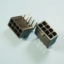 3 штуки 4,2 мм 8 штыревой разъем типа «папа» Pin 0,16" правый угол видеокарты GPU PCI-E разъем питания шины PCIe Вафля через отверстие