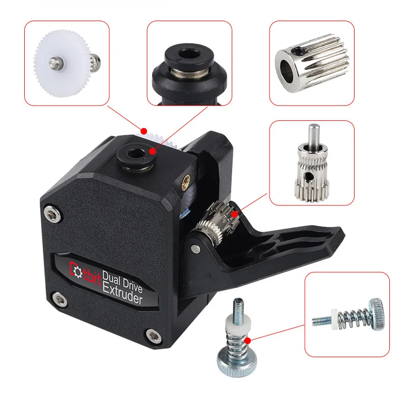 Trianglelab بودين الطارد BMG المستنسخة Btech المزدوج محرك الطارد ل 3d طابعة طابعة عالية الأداء ل 3D MK8 SL Trianglelab بودين الطارد BMG المستنسخة Btech المزدوج محرك الطارد ل 3d طابعة طابعة عالية الأداء ل 3D MK8 SL