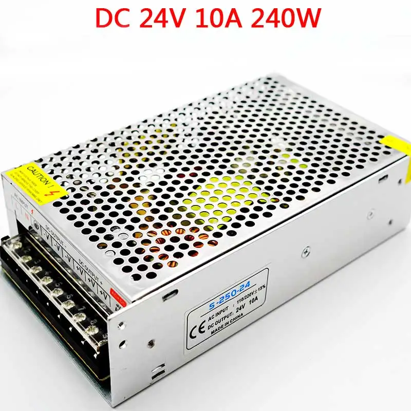 Источник питания AC 110 V-220 V к DC 5V 12V 24V 1A 2A 3A 5A 10A 15A 20A 30A 50A светильник трансформатор для светодиодных лент светильник