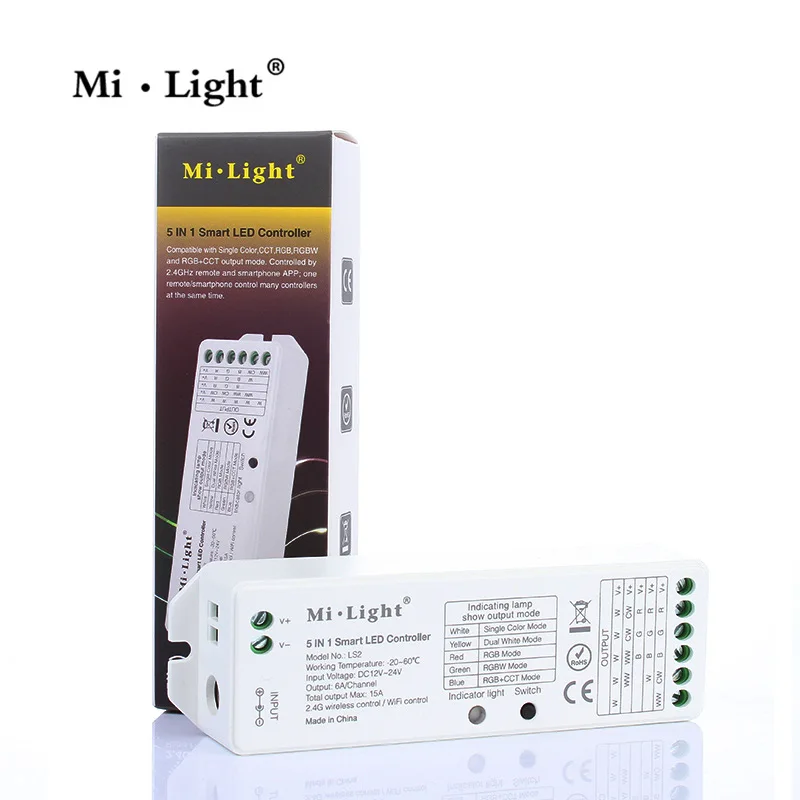 

10PCS Smart led light with controller 5-in-1 led light with receiver RGB+CCT controller