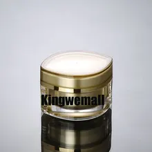 300 шт./лот Ёмкость 50 г 50 мл Акриловые крем Jar бутылки косметический контейнер, образец банку fv07