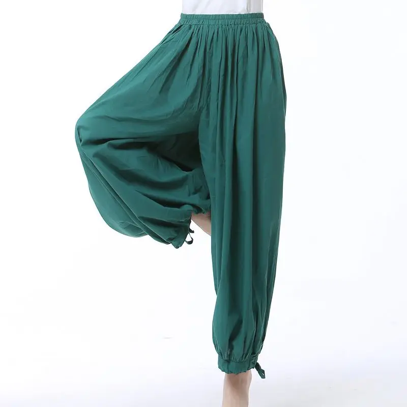 Bloomers Cotton Summer Tai Chi Kung Fu Dancing Pants Women Elastic ...