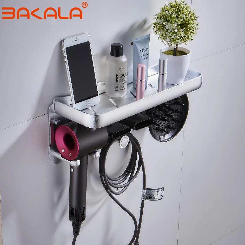 Полка Настенная для сушилки Dyson настенный держатель волос полка ванной