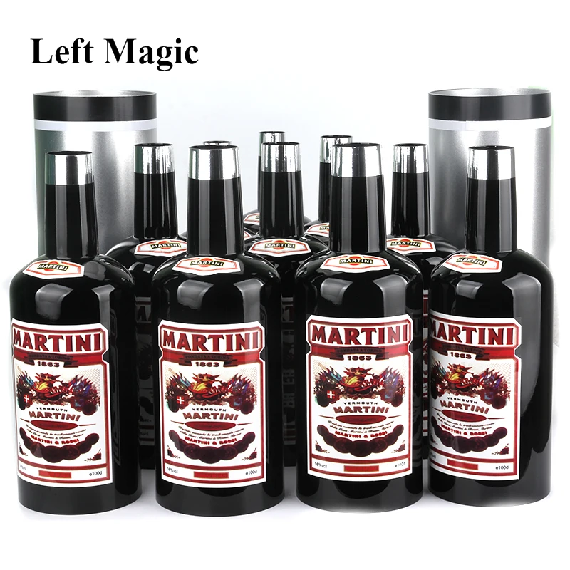 Многоразовые бутылки, 10 бутылок, черные(с жидкостью), магический трюк, сценический реквизит, иллюзия ментализма, Классическая Игрушка H903