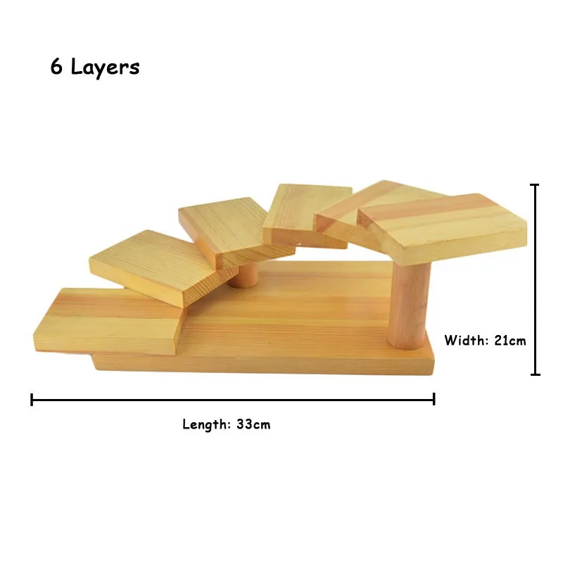 Модная японская Этажерка для суши сервировочная тарелка лоток многослойный деревянный десерт суши рамка Ресторан Кухня сашими еда поднос