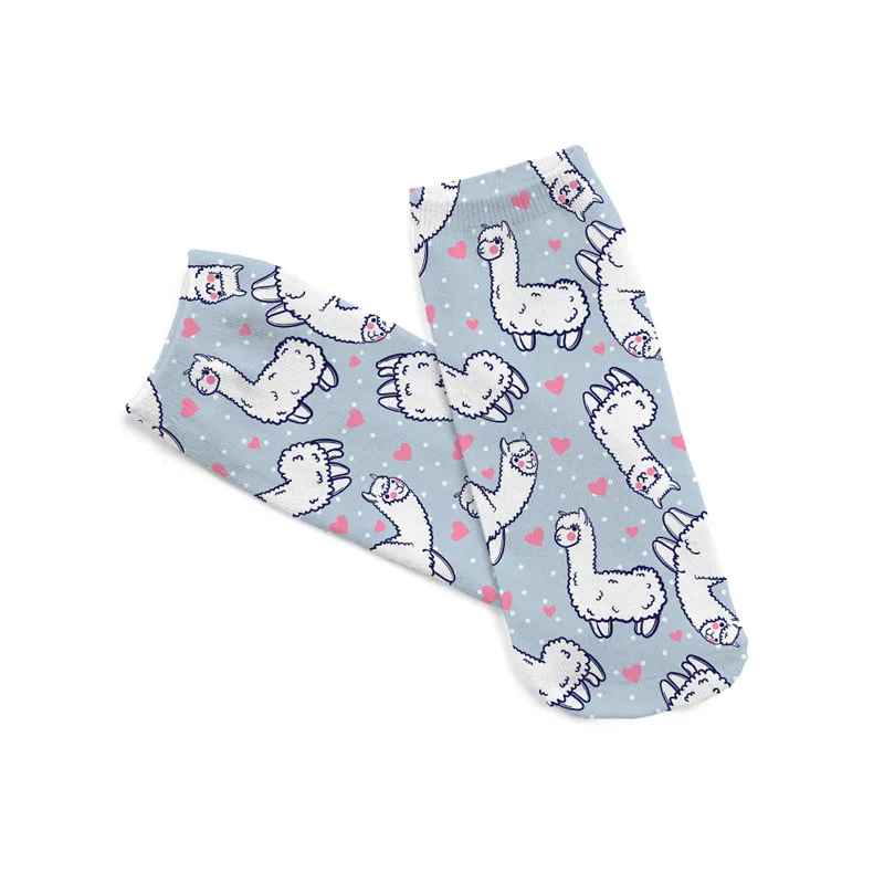 1pair-pack-3d-cute-cartoon-Alpaca-party-pattern-Sock-Hot-women-s-unisex-socks-Polyester-Fashion
