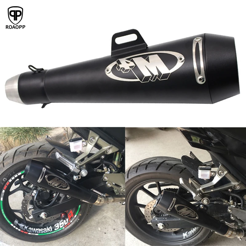 

51mm Motorcycle Exhaust Muffler Pipe M4 Large Displacement Modified Pipe For Yamaha R6 For Kawasaki M4 For Honda CBR1000 YA001