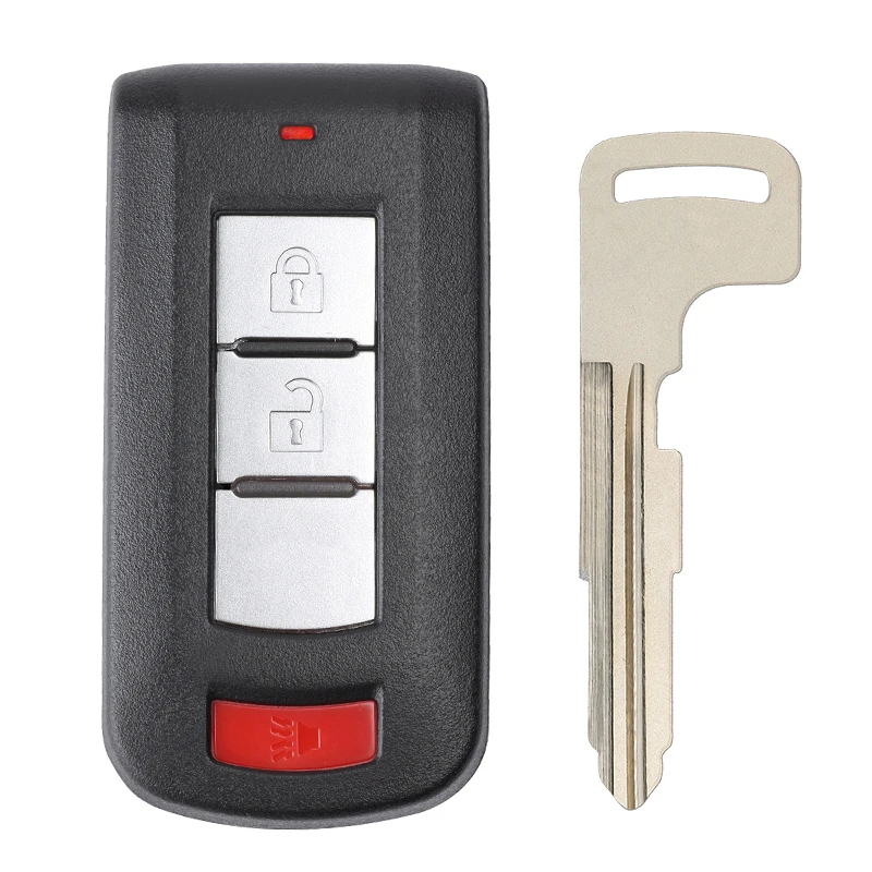 Online KEYECU 315MHz ID46 PCF7952 Chip OUC644M KEY N 2 + 1 3 Taste Remote Key Fob für Mitsubishi Lancer Outlander mit uncut Klinge