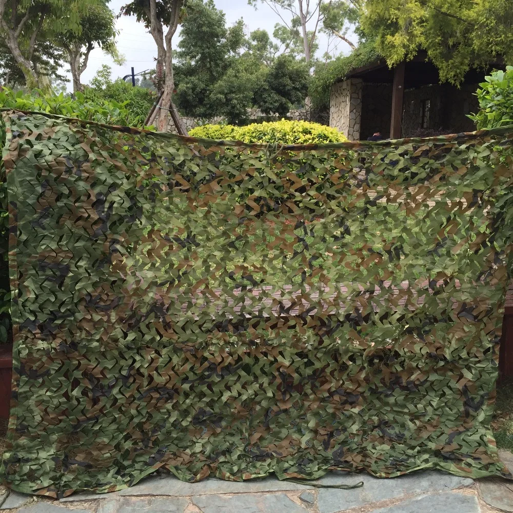 Sombra de Sol ao ar Cobertura do Carro Caça Camuflagem Oxford Poliéster Malha Militar Camo Rede Livre Tendas Jardim Redes 1.5x4m Net 100% 17 Esporte e Lazer