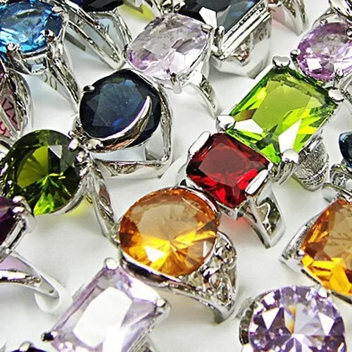 Buy 80pcs wholesale jewelry lots ring fashion crystal