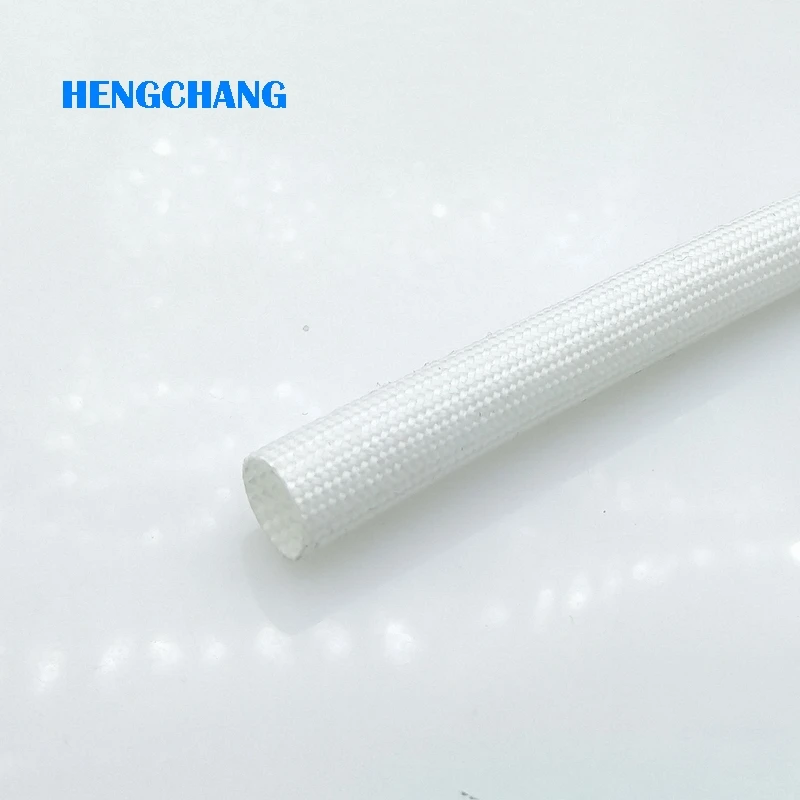 1mm~25mm Silicon Fiber Glass Insulated Tube Braided High Temperature Sleeving
