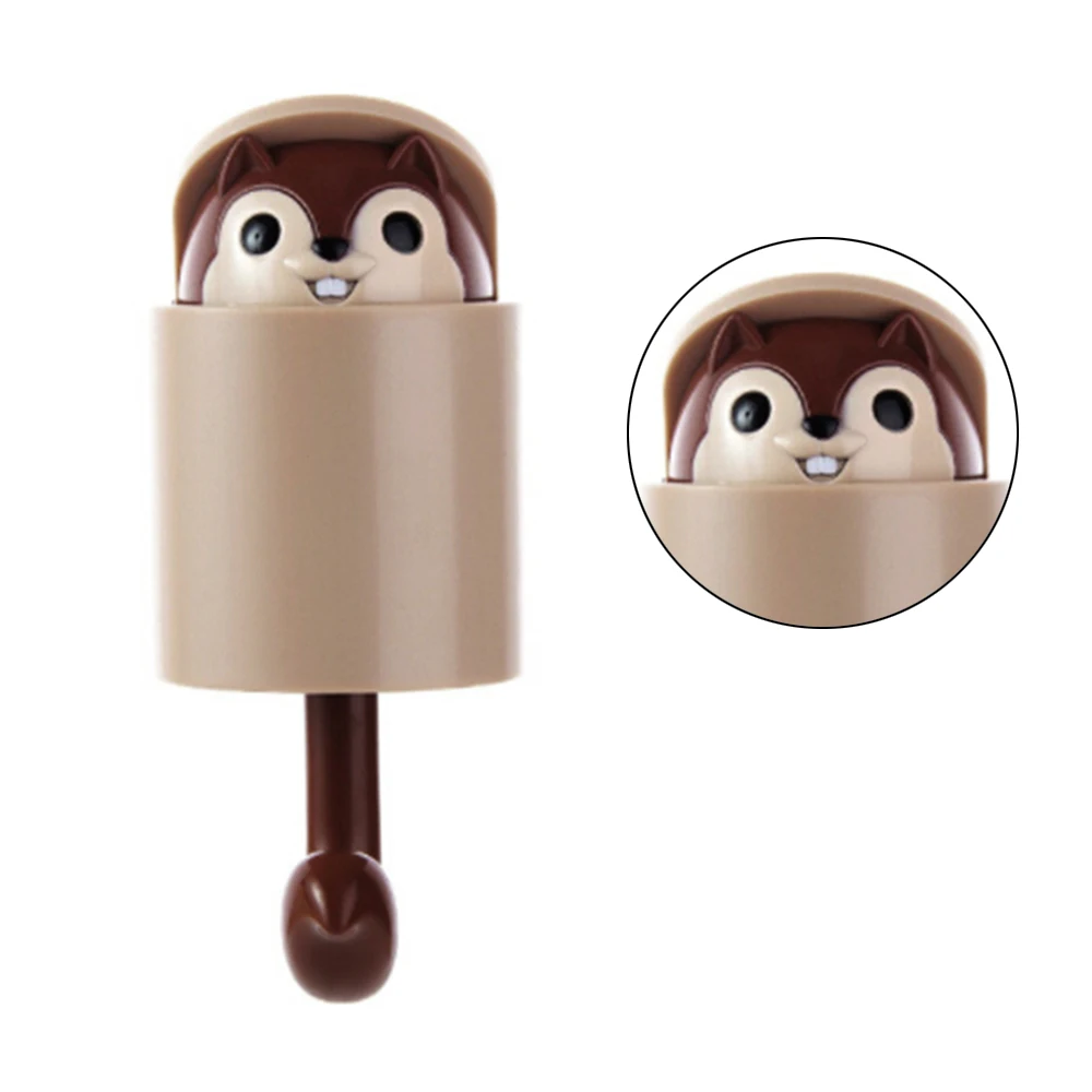 Coat Wall Hook Key Holder Creativity Outstretch Squirrel Hook Wall Stick behind the door Home Decoration Accessories Hook