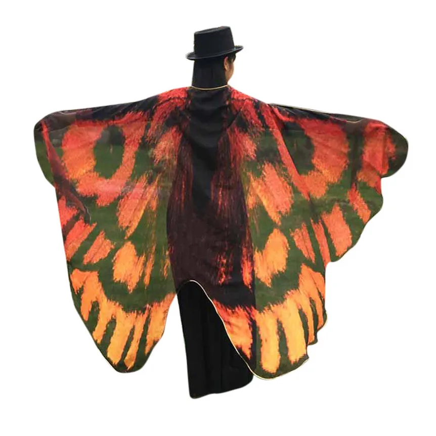 Chamsgend Coolbeener мягкая ткань крылья бабочки фея дамы Нимфа костюм эльфа аксессуар feb22 - Цвет: Коричневый