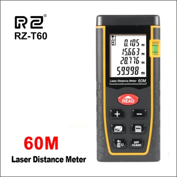 

RZ Digital Laser Rangefinder Handheld Laser Distance Meter Laser Measure Range For 60M Finder Hand Tool Tape Trena Ruler Tester