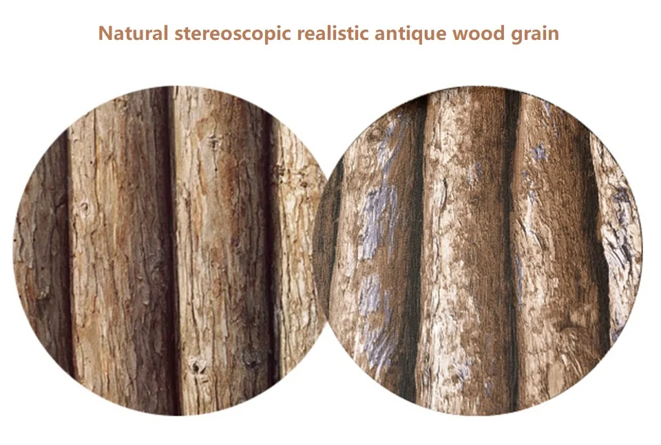 53 см X 10 м винтажные 3D деревянные зерна домашний декор обои рулон для гостиной Бар Ресторан индивидуальная полоса обои