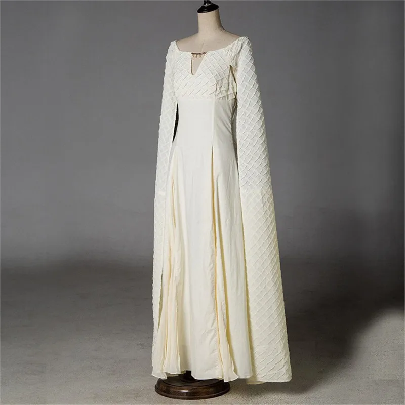 Белое платье для косплея «Игра престолов 5 Дейенерис Таргариен карт», длинное платье, женские вечерние бальные платья на Хэллоуин, сексуальные платья
