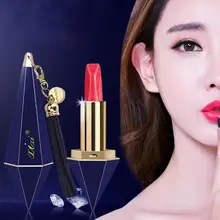 Ромбовидный макияж водонепроницаемый матовый бархат красный рот длительный JUL12 Прямая поставка