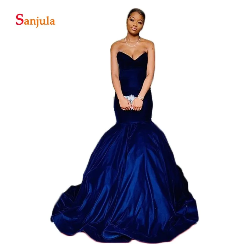 Mermaid Lange Formele Prom Jurken Sweetheart Off Shoulder Eenvoudige Puffy Rok Meisjes Afstuderen Jurken vestidos de prom D698 Mermaid Lange Formele Prom Jurken Sweetheart Off Shoulder Eenvoudige Puffy Rok Meisjes Afstuderen Jurken vestidos de prom D698