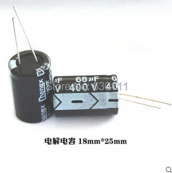 

Free Shipping 50PCS 400V 68UF 18x25mm Electrolytic Capacitor 68UF 400V