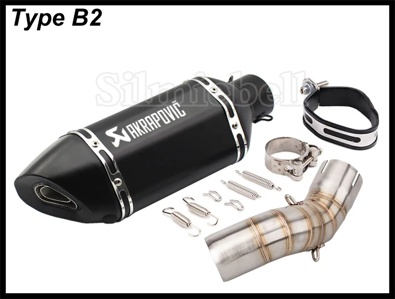 Akrapovic Moto Escape выхлопная труба мотоцикла для Kawasaki Z900 2017 2018 из углеродного волокна