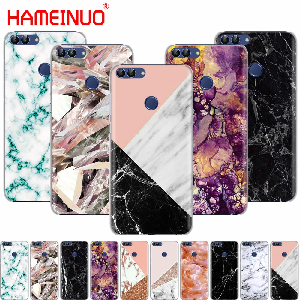 

HAMEINUO Scrub Marble Stone Image Painted cell phone Cover Case for huawei Honor 7C Y5 Y625 Y635 Y6 Y7 Y9 2017 2018 Prime PRO