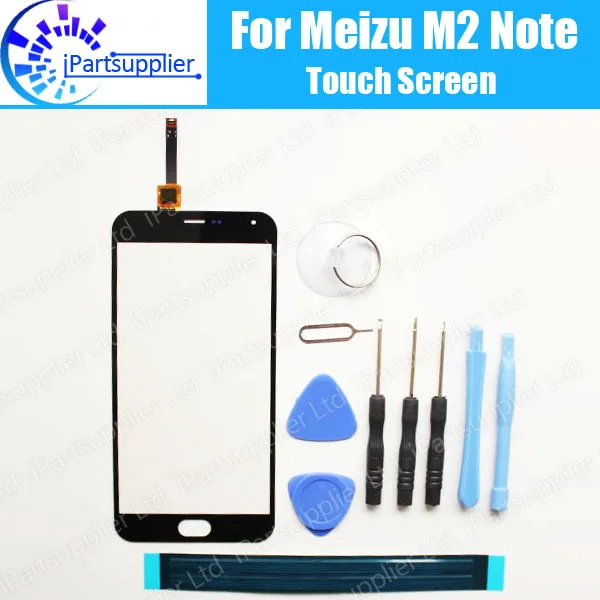 

For Meizu M2 Note Touch Screen Panel 100% Guarantee Original Digitizer Glass Panel Replacement For Meizu M2 Note +tool+ Adhesive
