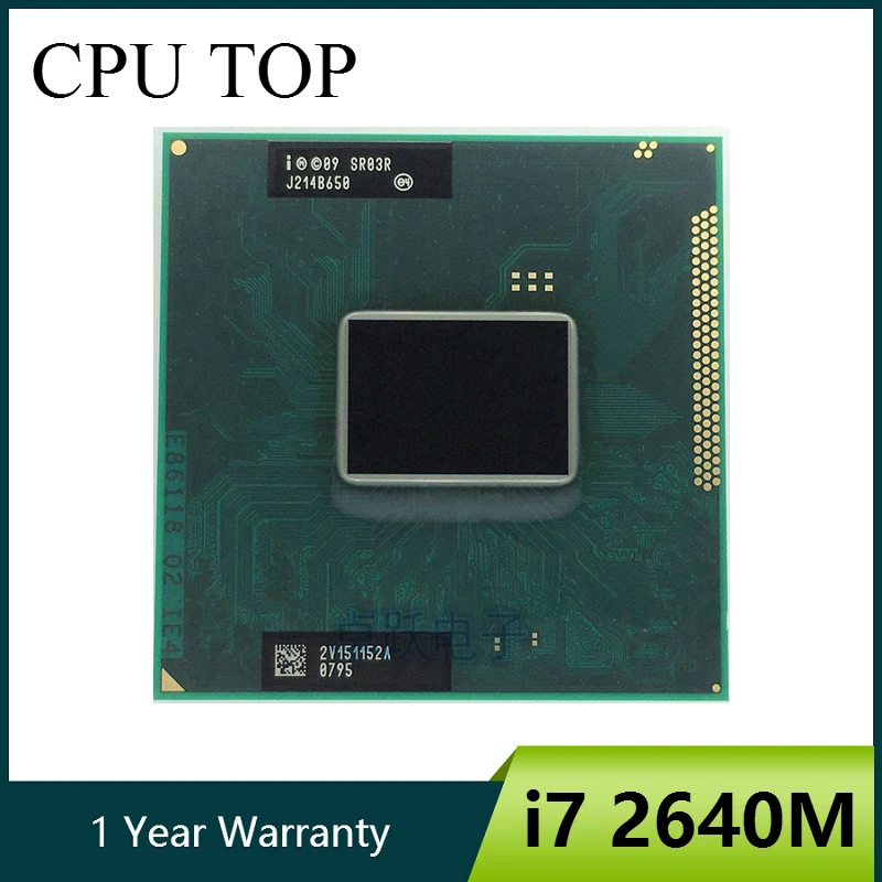 Двухъядерный процессор Intel Core для ноутбука 2 8 ГГц 4 МБ i7 2640 м SR03R|laptop processors|processor