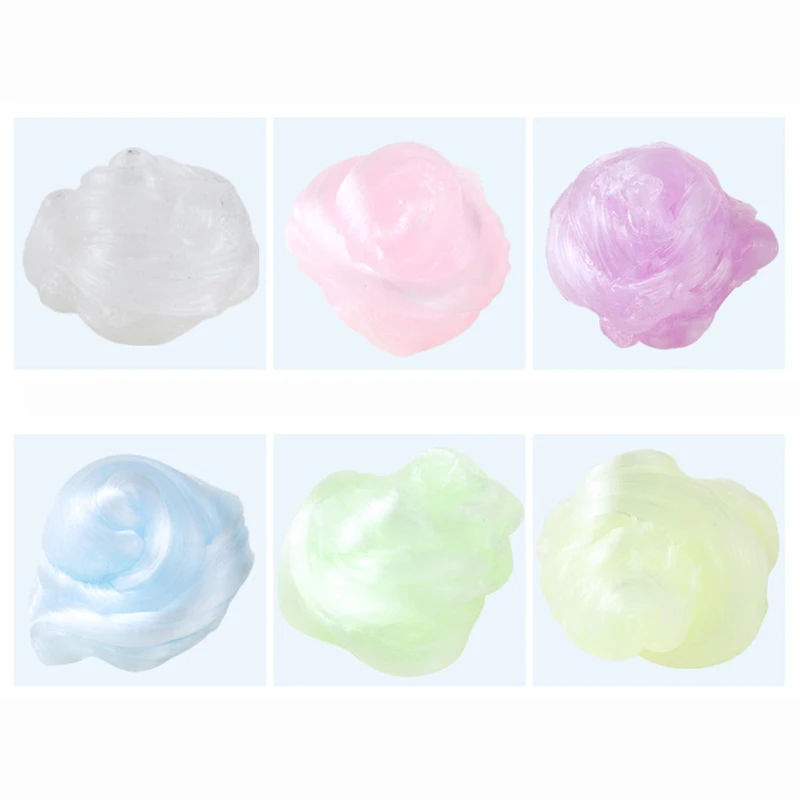 2019 Transparent Slime Toys Crystal Glue for Fluffy Putty Cloud Slime Plasticine Clay Light Polymer Kids Antistress Toy Gift (1)
