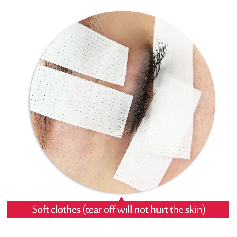 Eyelash Extension Lint Free Eye Pads Under Patches Paper Isolation Breathable Micropore Tape 3pcs