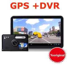 7 “Android Pantalla Táctil Capacitiva de Navegación GPS Coche dvr Grabador videocámara WIFI FM Camión vehículo gps Construido en 8 GB Libre mapa