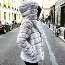 Женская куртка из искусственного меха, зимние теплые пальто, женские норковые пальто, зимняя куртка с капюшоном, новая теплая плотная верхняя одежда, куртка