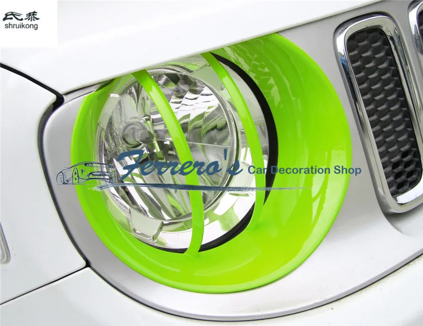 Для JEEP Renegade 2 шт./партия ABS хромированные автомобильные аксессуары Автомобильные наклейки головной свет лампы крышка декоративная рамка