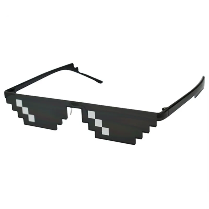 Deal With it Glasses 8 Bit MLG Pixelated Sunglasses Men Women Brand Thug Life Party Eyeglasses