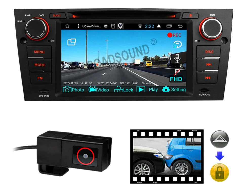 Clearance RAM 4G Android 8.0 Car DVD Player Stereo GPS for BMW E90 Sedan E91 Touring E92 Coupe E93 Convertible 2007 2008 2009 YH907002A 21