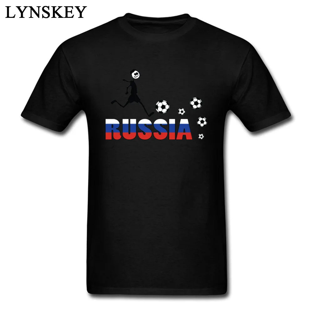 Funny Tops Shirts 2017 Hot Sale Round Collar RUSSIA TEXT WITH FLAG 100% Cotton Mens T-shirts Printed Summer/Fall Tee-Shirts RUSSIA TEXT WITH FLAG black