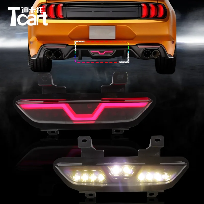 Tcart 1Set Multi functions Tail Brake Reverse Lamp Car Flashing Rear