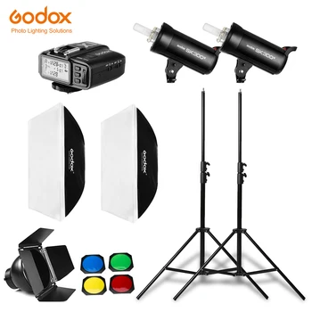 

Godox 600W 2x SK300II 300Ws Flash Light Kit with Godox X1 System Trigger & 2x 60x90cm Softbox & 2x 280cm Light Stand,Barn Door